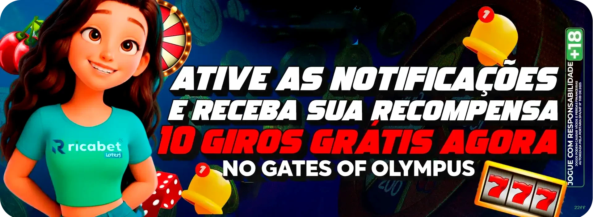 Bônus exclusivos membros VIP 22ff